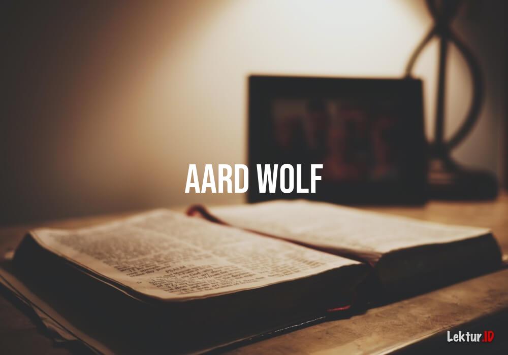 arti aard-wolf