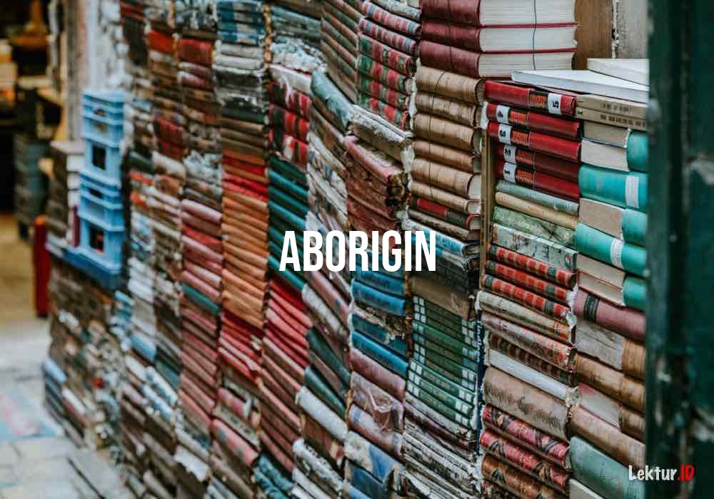 arti aborigin