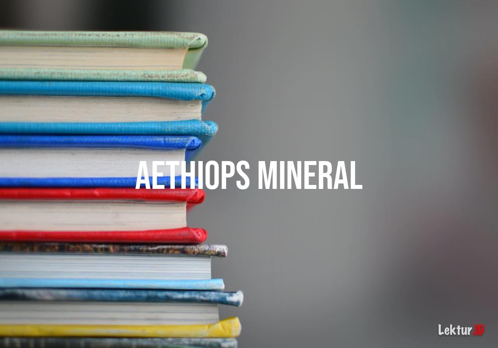 arti aethiops-mineral