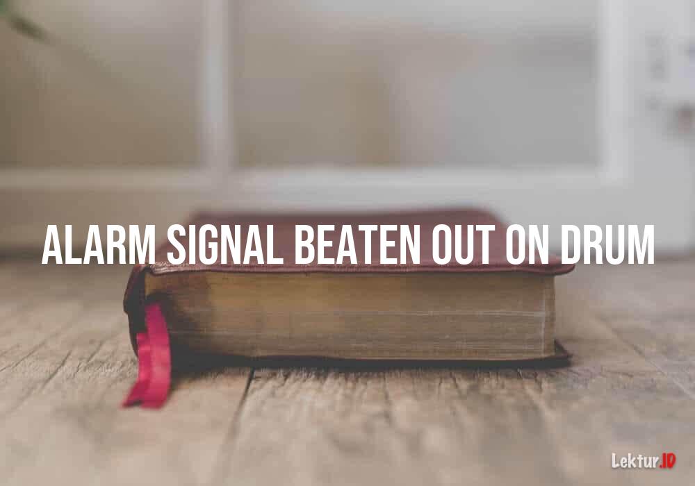 arti alarm-signal-beaten-out-on-drum