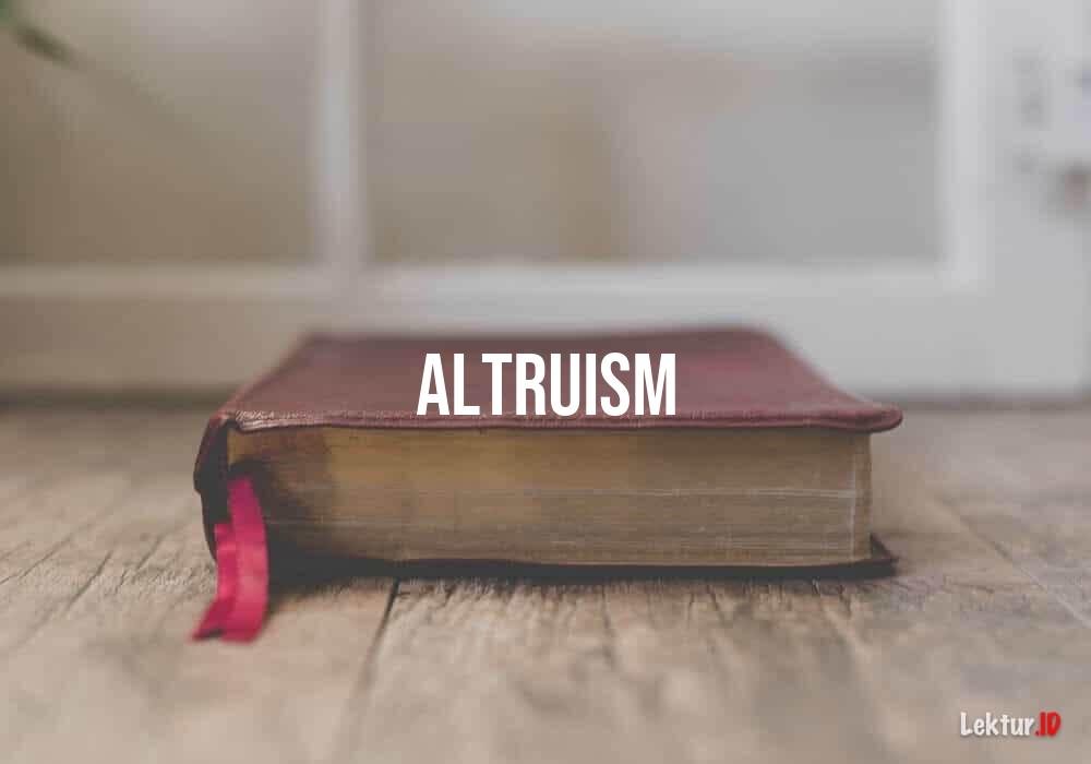 arti altruism