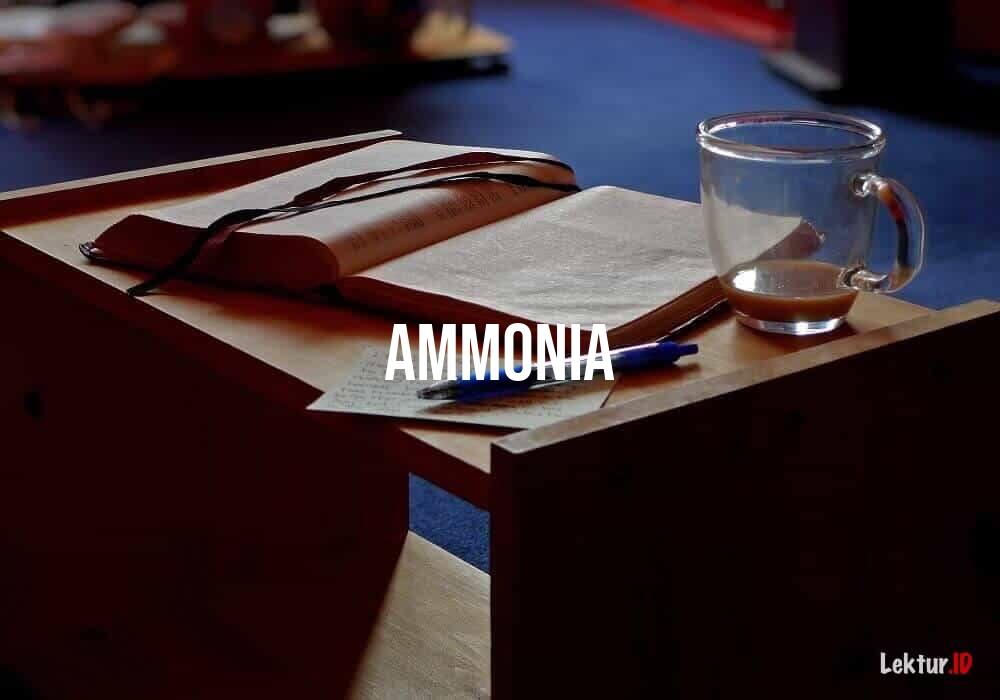 arti ammonia