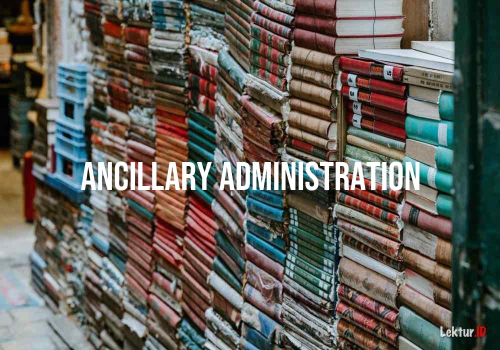 arti ancillary-administration