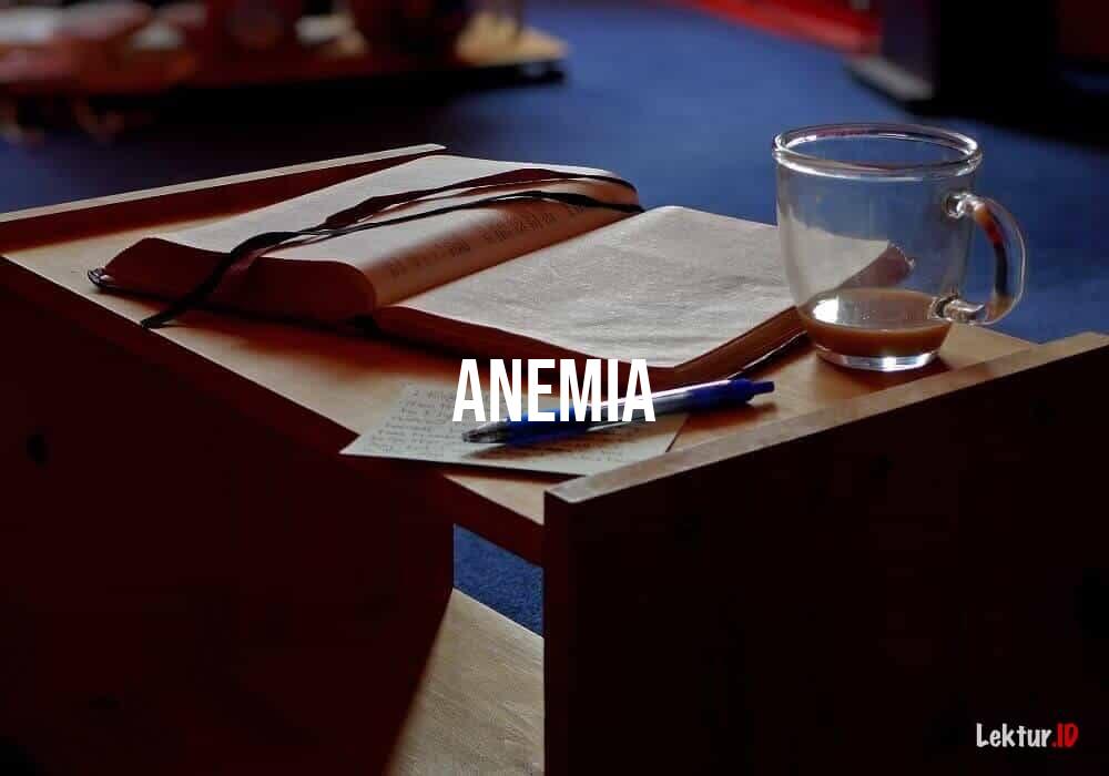 sinonim anemia