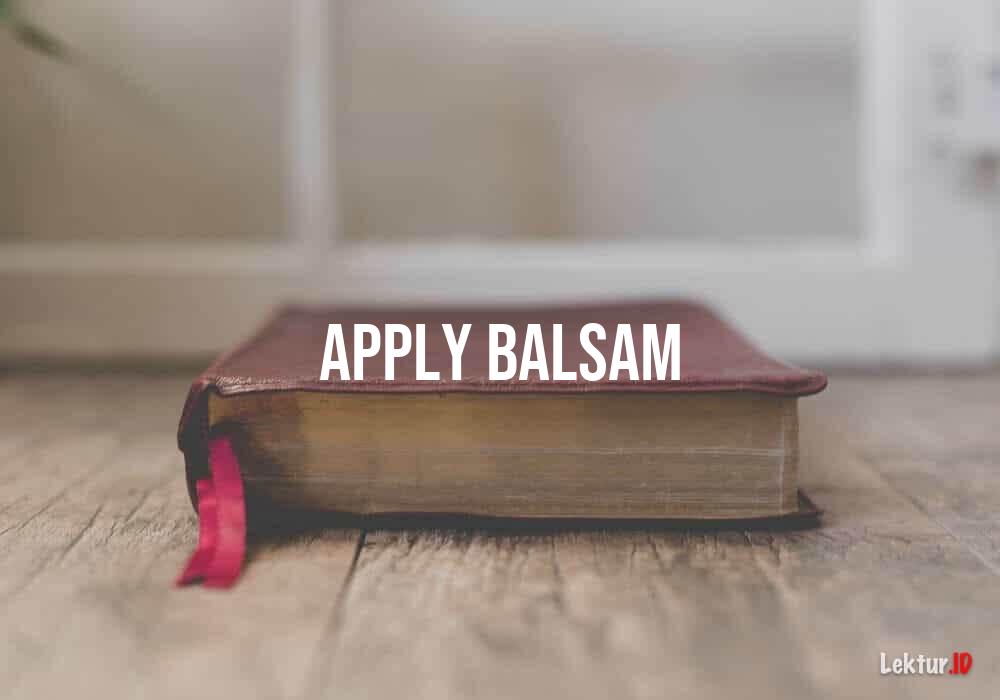 arti apply-balsam