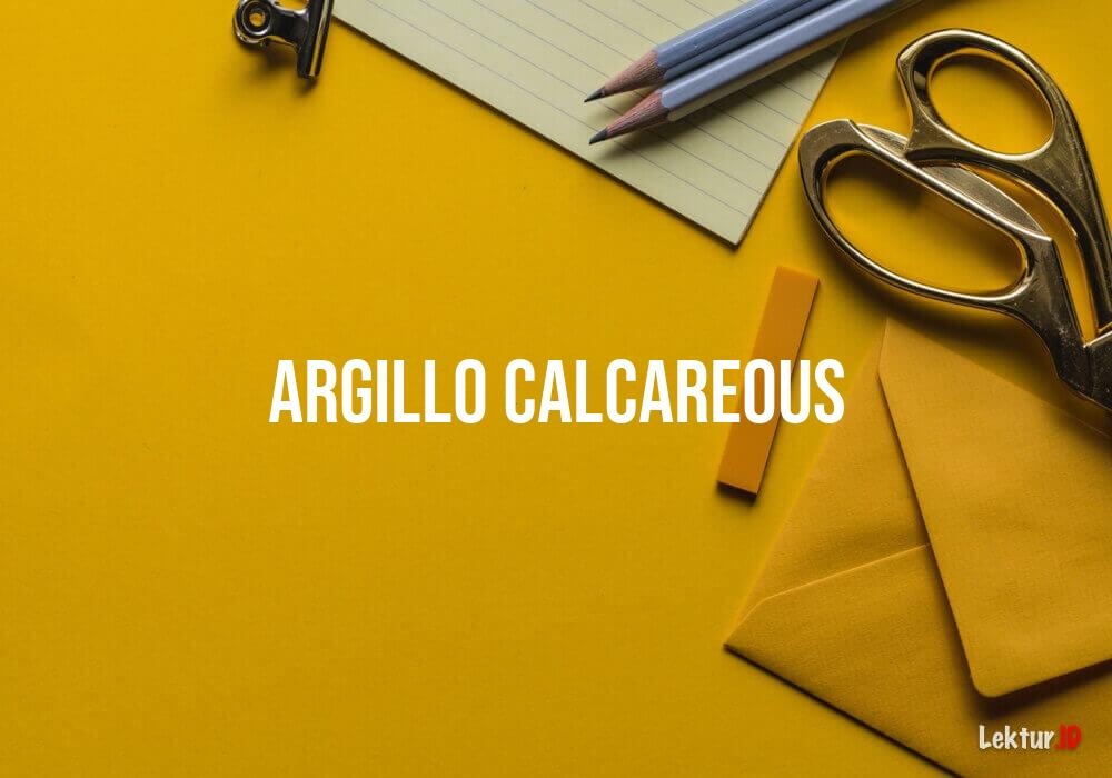 arti argillo-calcareous