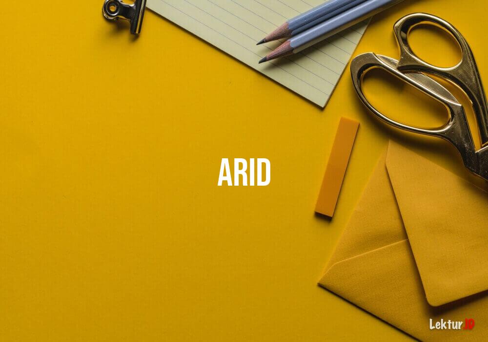 arti arid