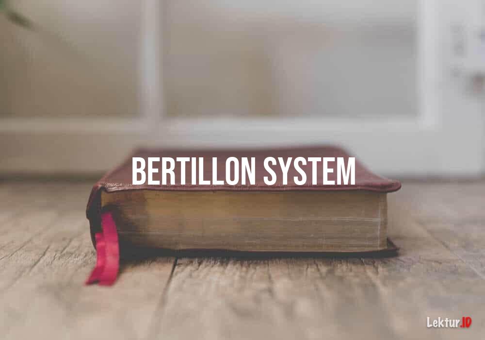 arti bertillon-system