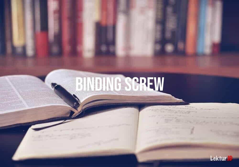 arti binding-screw
