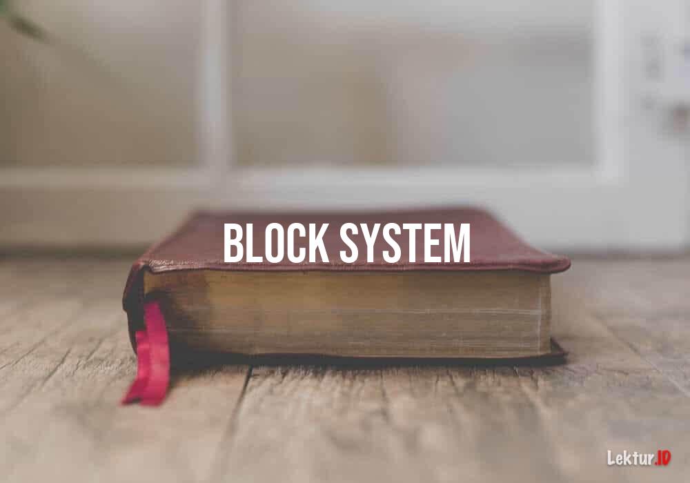 arti block-system