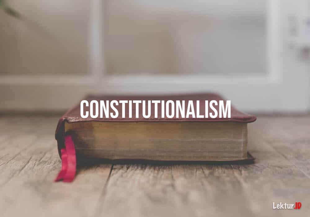 arti constitutionalism