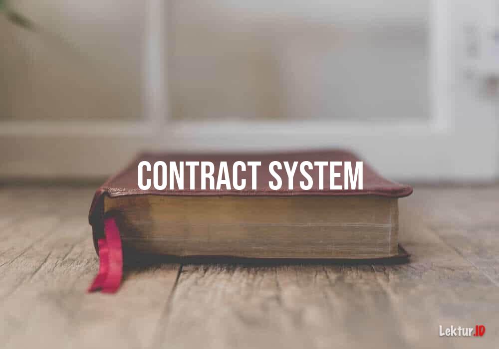 arti contract-system