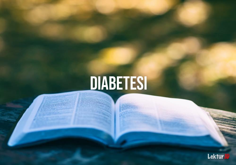arti diabetesi