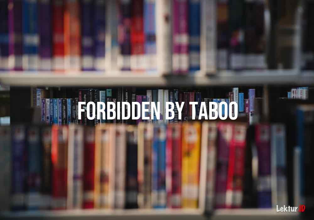 arti forbidden-by-taboo