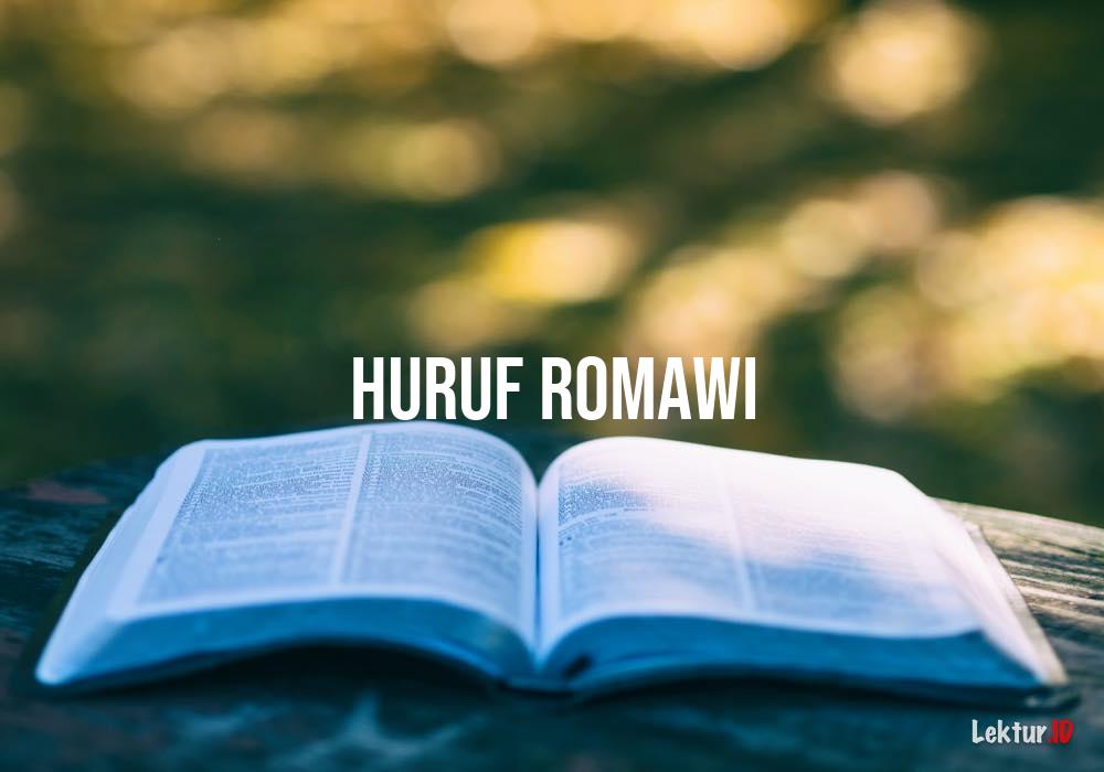 arti huruf romawi