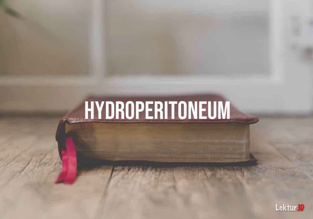 arti hydroperitoneum