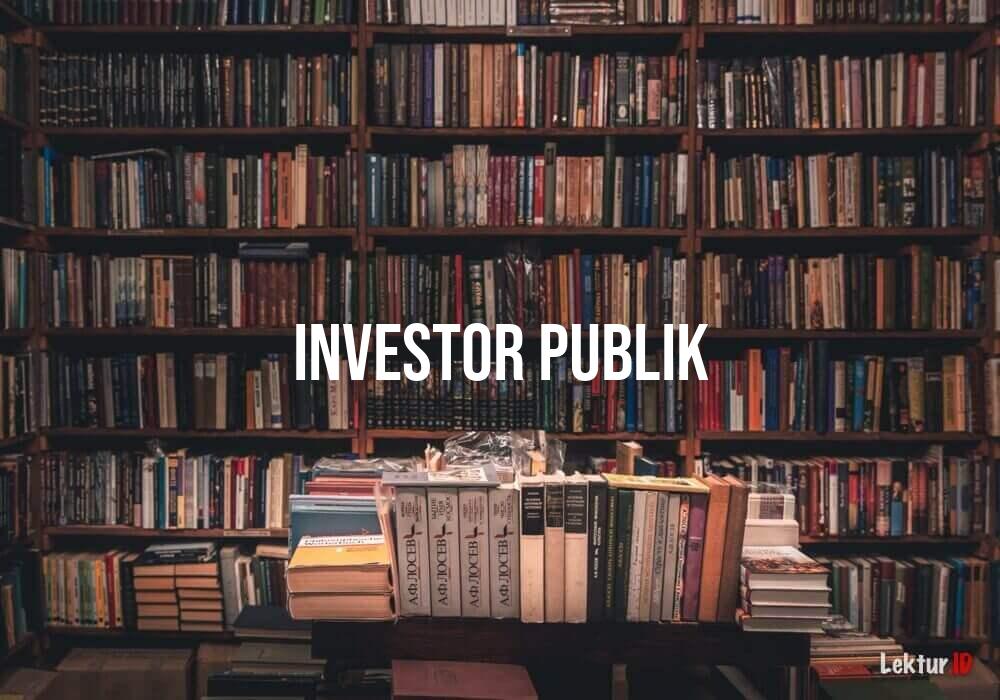 arti investor publik
