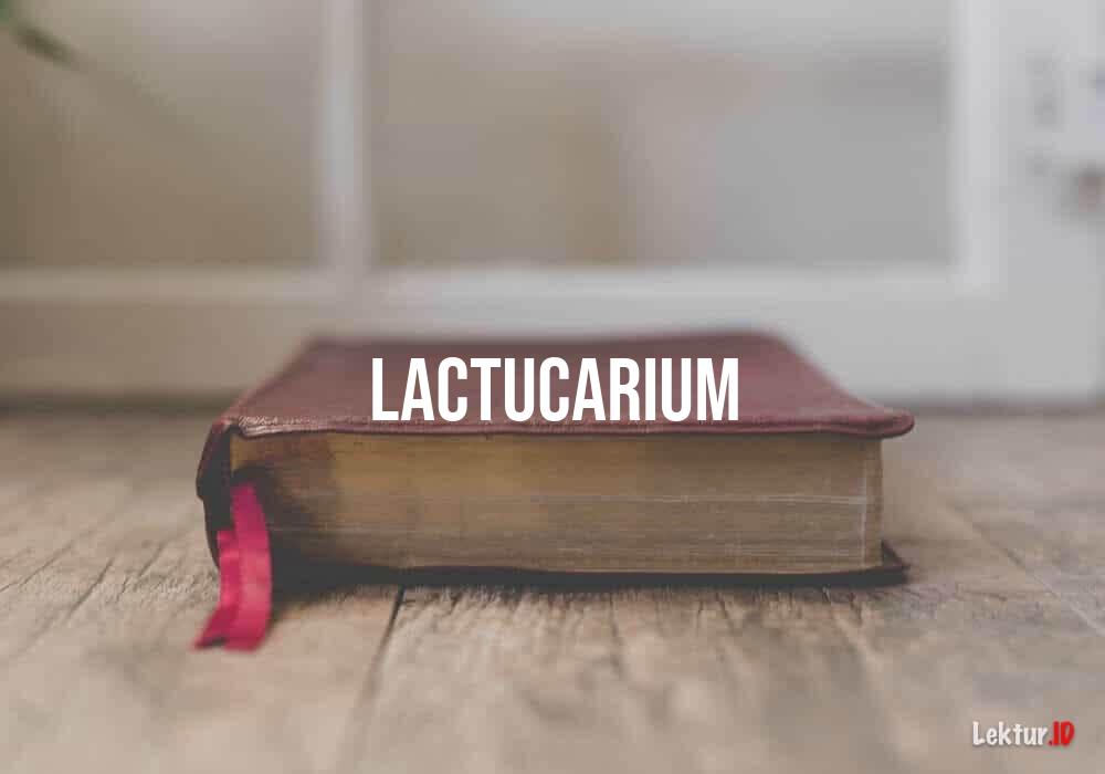 arti lactucarium