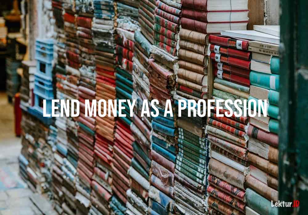 arti lend-money-as-a-profession