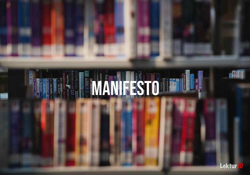 Manifesto maksud