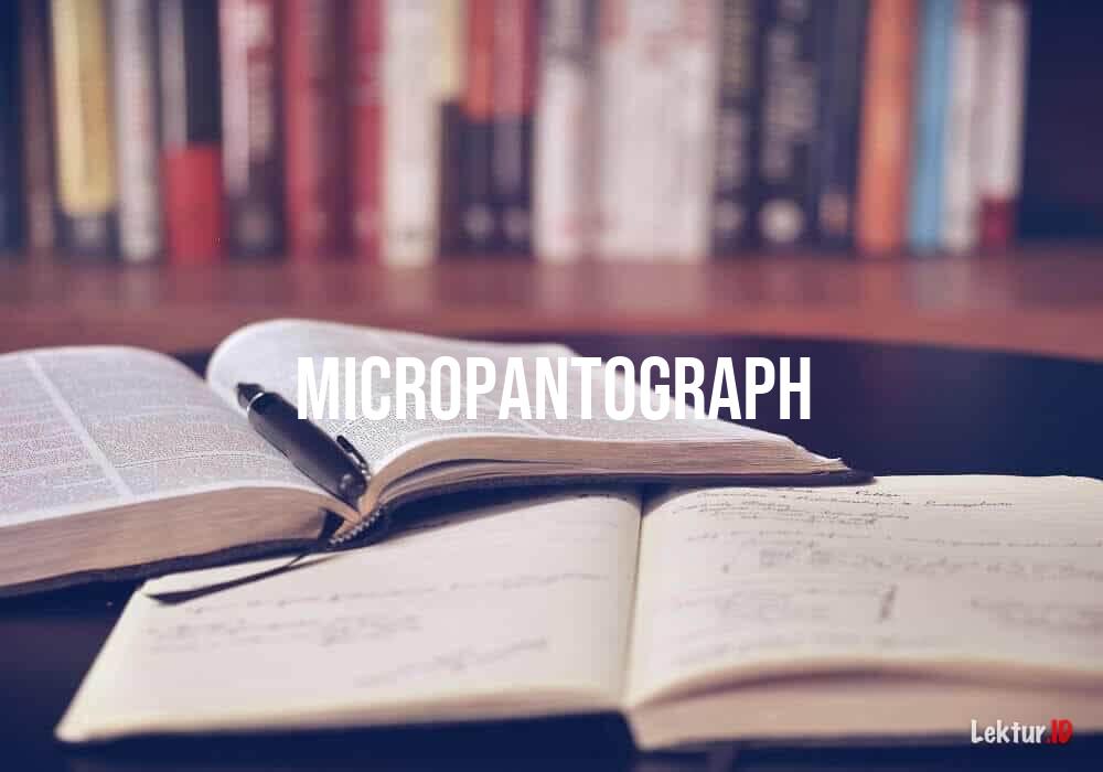 arti micropantograph