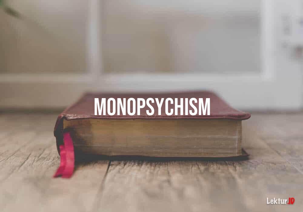 arti monopsychism