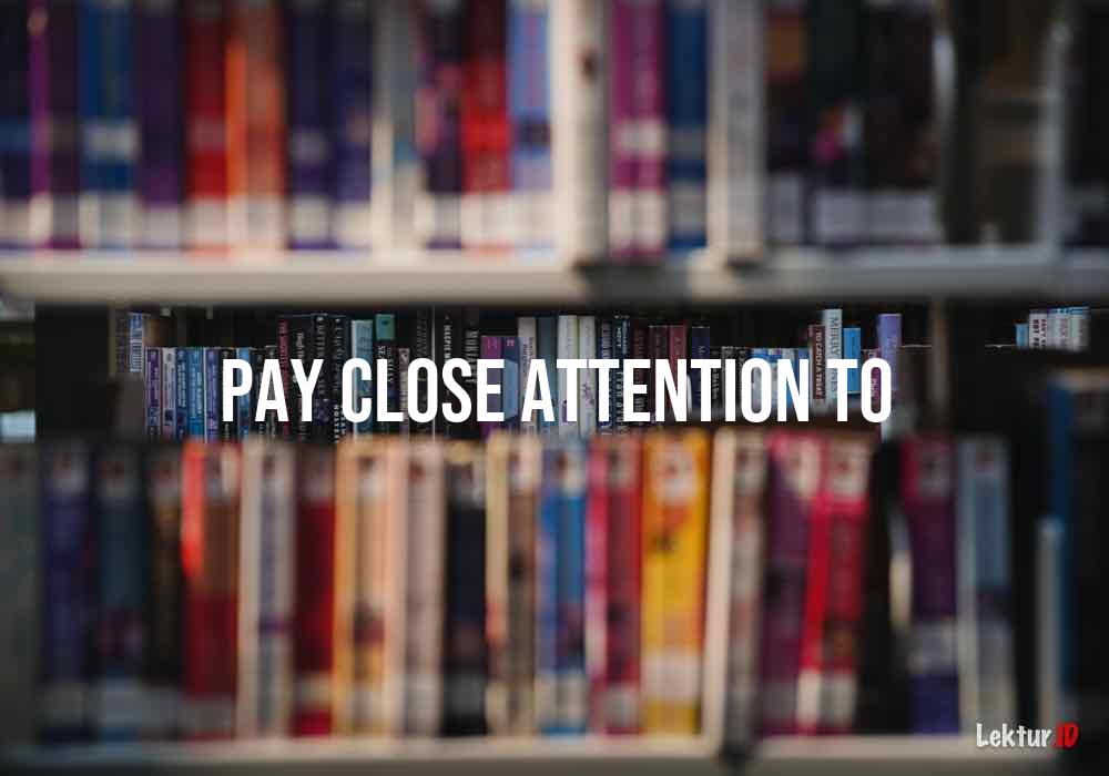 arti pay-close-attention-to