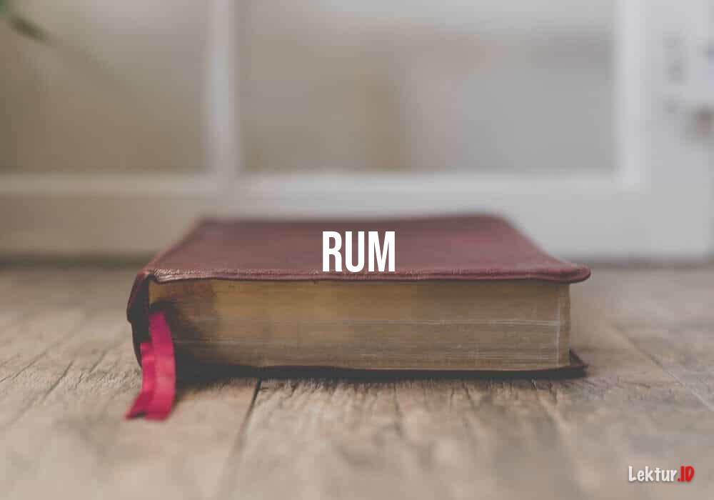 sinonim rum