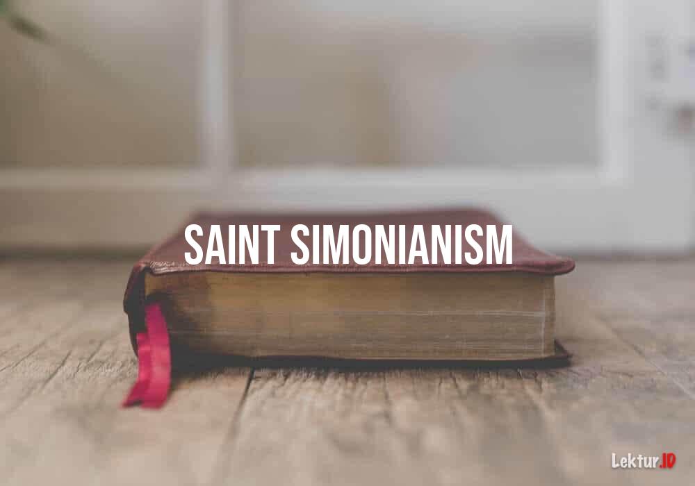 arti saint-simonianism