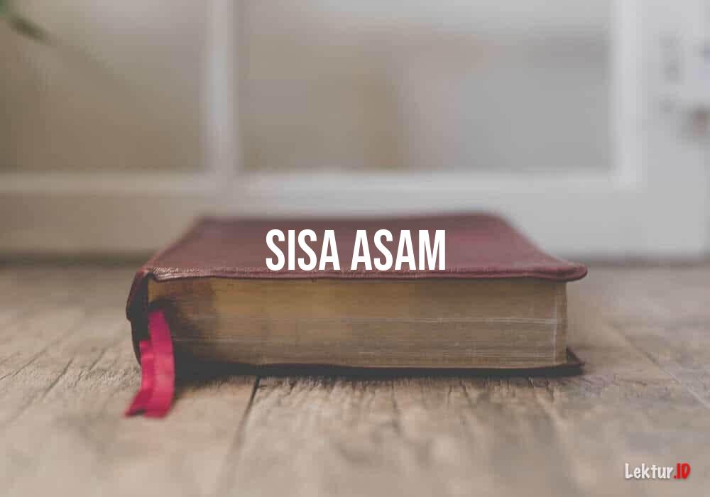 arti sisa asam