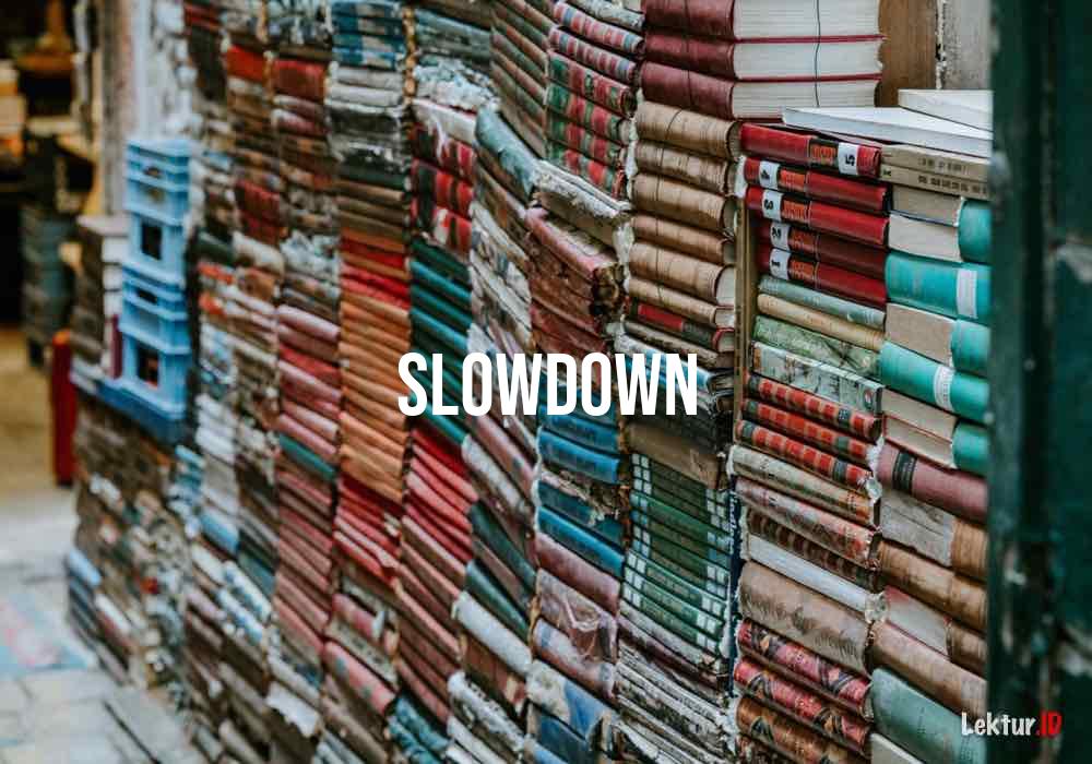 arti slowdown