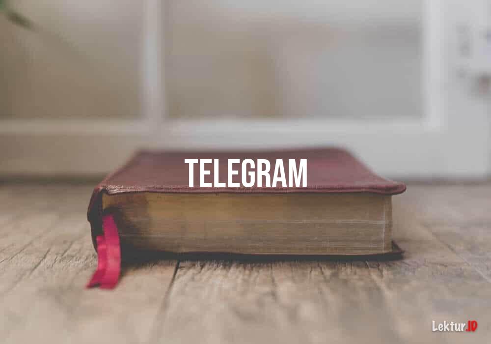 telegram adalah kbbi