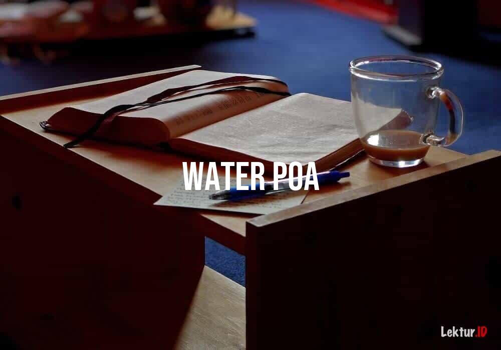 arti water-poa